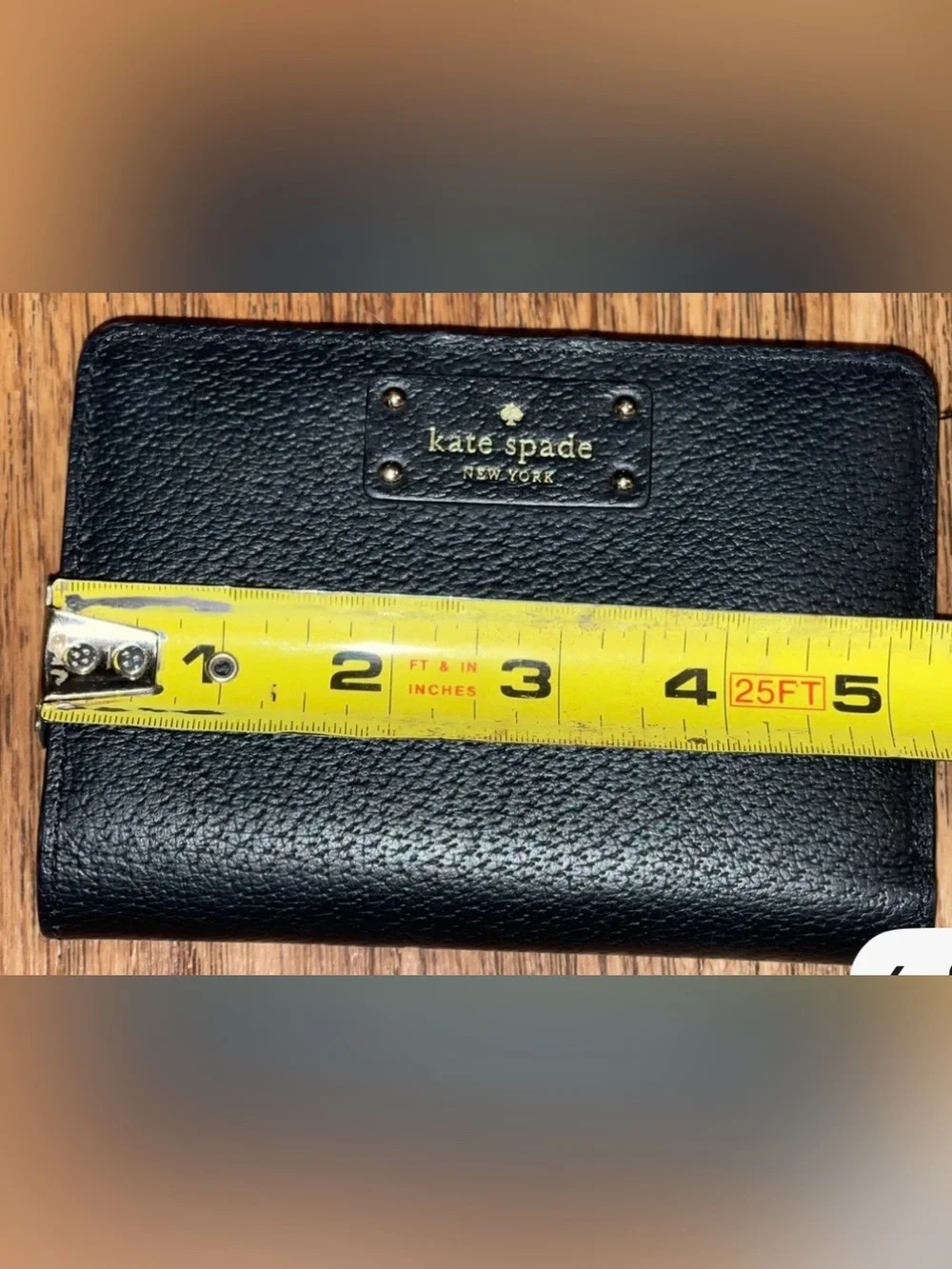 Kate Spade‎ Bay Street Stacy bifold wallet in black pebbled leather - Like New